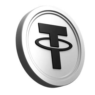 Ilustracja monety Tether USDT w sekcji informacji o platformie